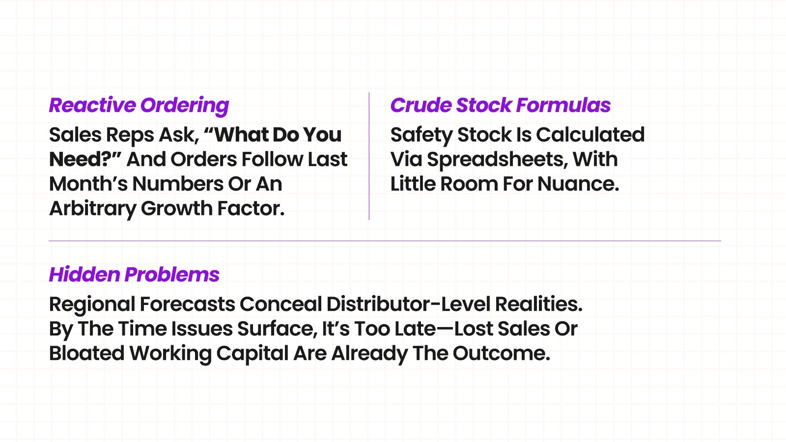 High Cost of Traditional Replenishment